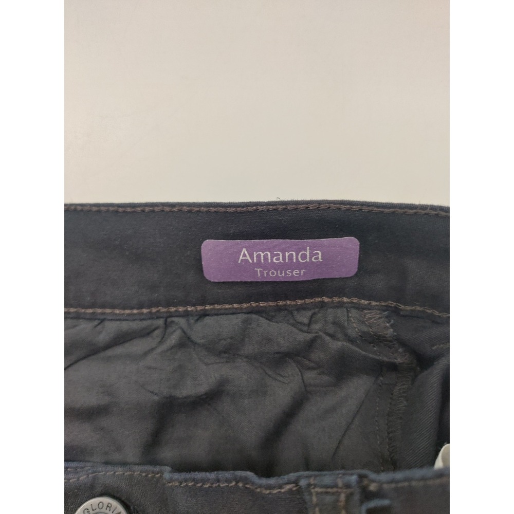 Gloria Vanderbilt Amanda Trouser Black Pants Size 10 Average Fit - Picture 4 of 9